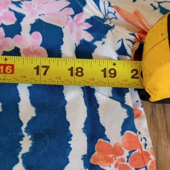 Ruby Rd. Floral Striped Blouse - Blue, Pink, White - Picture 11 of 15